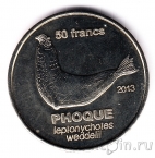Земля Адели 50 франков 2013 Морской слон