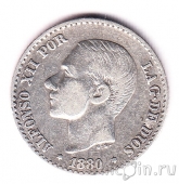 Испания 50 сентимо 1880