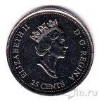 Канада 25 центов 1999 Июнь
