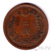 Япония 2 сена 1877 (⌷)