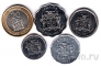 Ямайка набор 5 монет 1991-2008