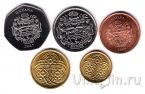 Гайана набор 5 монет 1989-2007