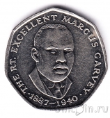 Ямайка 25 центов 1992
