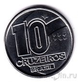 Бразилия 10 крузейро 1992