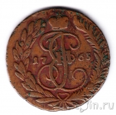 Россия 2 копейки 1765 ММ