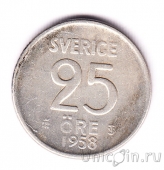 Швеция 25 оре 1958