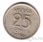 Швеция 25 оре 1958
