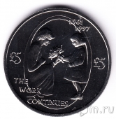 Олдерни 5 фунтов 2002 Годовщина смерти Леди Дианы
