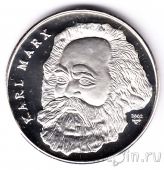Куба 10 песо 2002 Карл Маркс