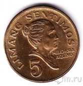 Филиппины 5 сентимо 1970