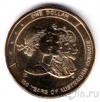 Австралия 1 доллар 2010 100-летие австралийских монет