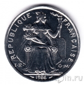 Французская Полинезия 5 франков 1986