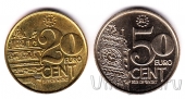 Остров Уайт 20 и 50 центов 1998