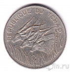 Чад 100 франков 1982