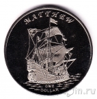Остров Гилберт 1 доллар 2015 Корабль 