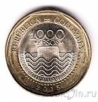 Колумбия 1000 песо 2015 Черепаха