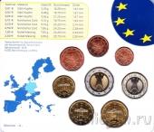 Германия набор евро 2003 в буклете (D)
