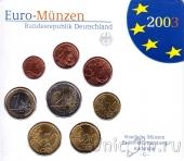 Германия набор евро 2003 в буклете (G)