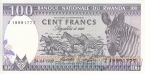 Руанда 100 франков 1989