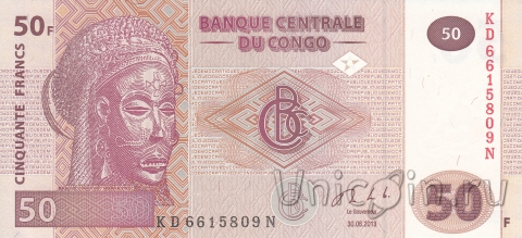 ДР Конго 50 франков 2013
