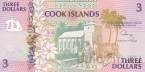 Острова Кука 3 доллара 1992 (новый тип)
