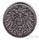 Германская Империя 5 пфеннигов 1917