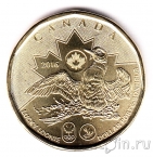 Канада 1 доллар 2016 Олимпиада в Рио-де-Жанейро