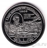 Остров Мэн 1 крона 2004 Джон Кьюллиам. Трафальгарская битва