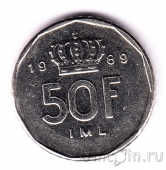 Люксембург 50 франков 1989