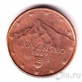 Словакия 1 евроцент 2009