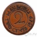 Маврикий 2 цента 1959
