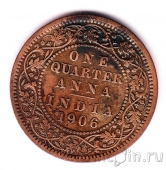 Британская Индия 1/4 анны 1906