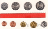 ФРГ набор 9 монет 1977 (G)