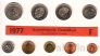 ФРГ набор 9 монет 1977 (F)
