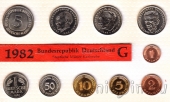 ФРГ набор 10 монет 1982 (G)