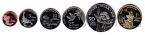 Резервация Джамул набор 6 монет 2015