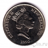 Новая Зеландия 20 центов 1990