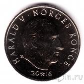 Норвегия 20 крон 2016 200 лет Банку