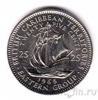 Восточно-Карибские Территории 25 центов 1965