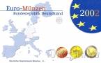 Германия набор евро 2002 (D) Proof