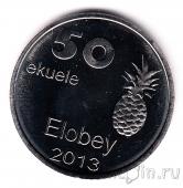 Остров Элобей 50 экуэле 2013 Кошка