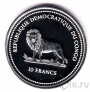 ДР Конго 10 франков 2004 Зимородок