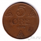 Норвегия 5 оре 1938