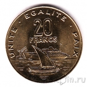 Джибути 20 франков 2007