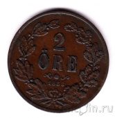 Швеция 2 оре 1858