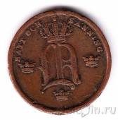 Швеция 1/3 скиллинга 1848