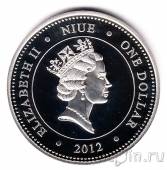 Ниуэ 1 доллар 2012 Мексиканский красноколенный птицеед