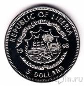 Либерия 5 долларов 1998 Блокада Западного Берлина