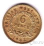 Британская Западная Африка 6 пенсов 1942