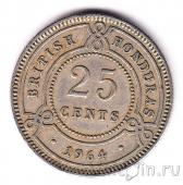 Британский Гондурас 25 центов 1964